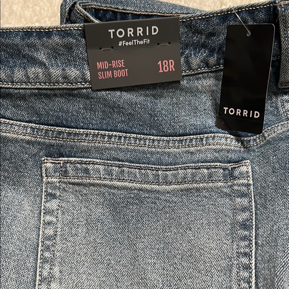 Torrid Blue Boot Cut Jeans Classic Denim